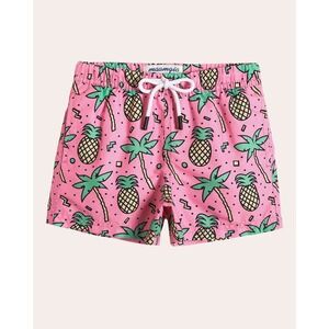 Maamgic BeachBliss Kids Tropical Pineapple Beach Swim Trunks 2T